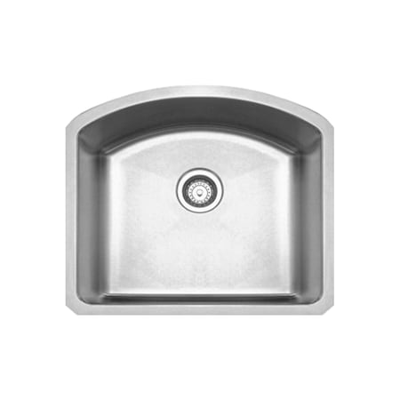 Whitehaus Brushed SS Chefhaus Series Sgl Bowl Undermount Sink, Brushed SS WHNC2321